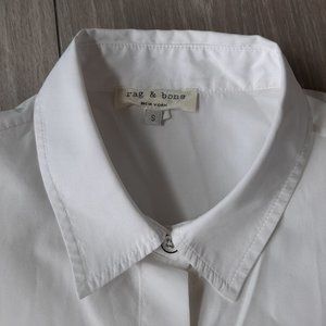 Rag & Bone Alina Cotton Poplin Button Down Shirt